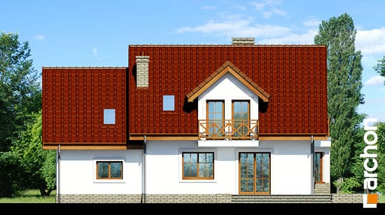 Проект дома Дом в рододендронах 19 - 6 С мансардным этажом дома в Киеве