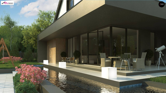 Проект дома U456 - 3 С мансардным этажом дома в Киеве