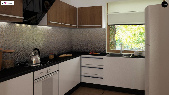 Проект дома U8 B 40 - 6 С мансардным этажом дома в Киеве