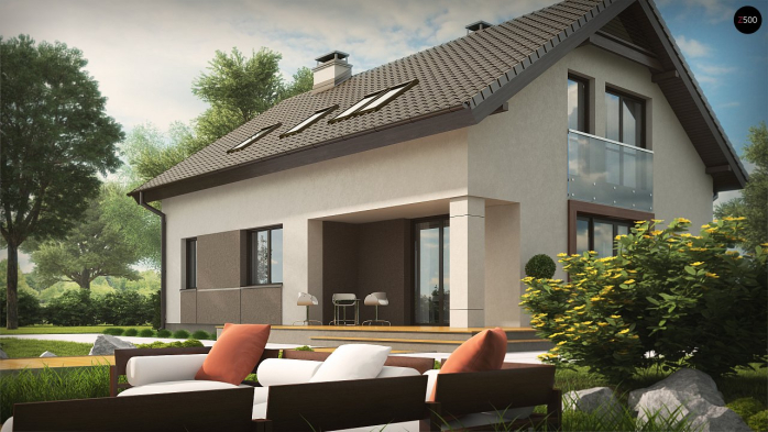 Проект дома U228 - 3 С мансардным этажом дома в Киеве