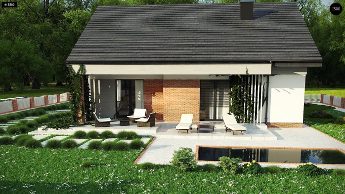 Проект дома U316 - 5 Одноэтажные дома в Киеве