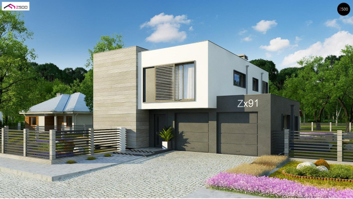 Проект дома Ux91 - 4 Двухэтажные дома в Киеве