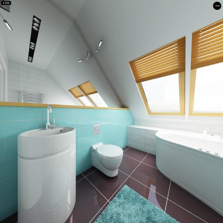 Проект дома U34 - 13 С мансардным этажом дома в Киеве