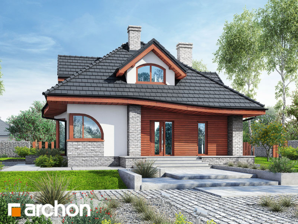 Проект дома Дом в зефирантесе 5 (П) - 2 С мансардным этажом дома в Киеве