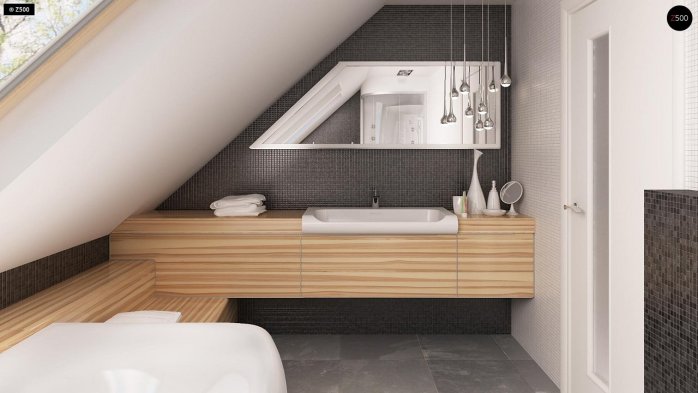 Проект дома U40 - 17 С мансардным этажом дома в Киеве