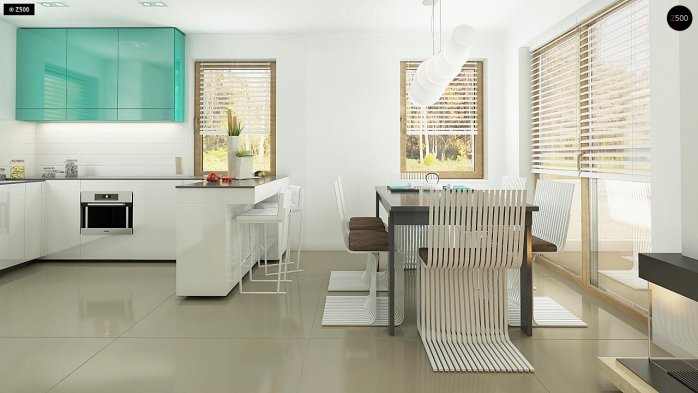 Проект дома U163 - 7 С мансардным этажом дома в Киеве