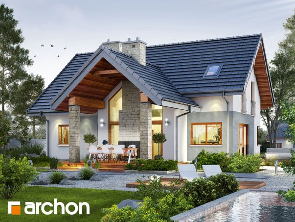 Проект дома Дом в брунерах - 1 С мансардным этажом дома в Киеве