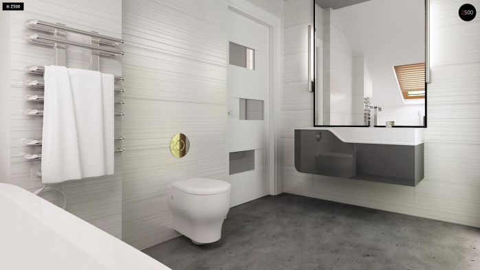 Проект дома U264 - 13 С мансардным этажом дома в Киеве