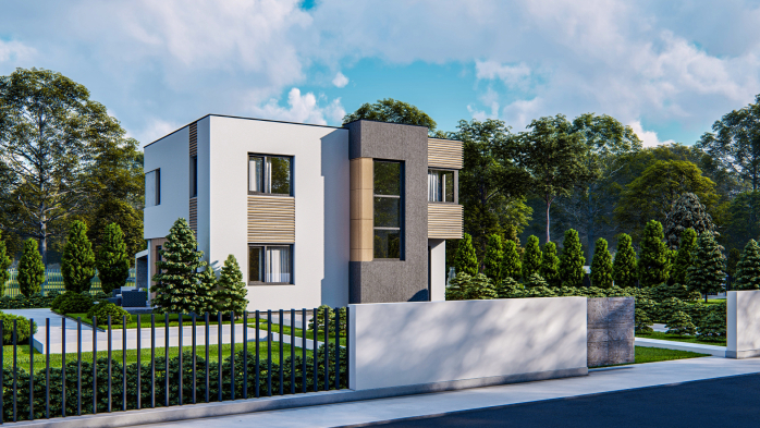 Проект дома Ux59 BG - 3 Двухэтажные дома в Киеве