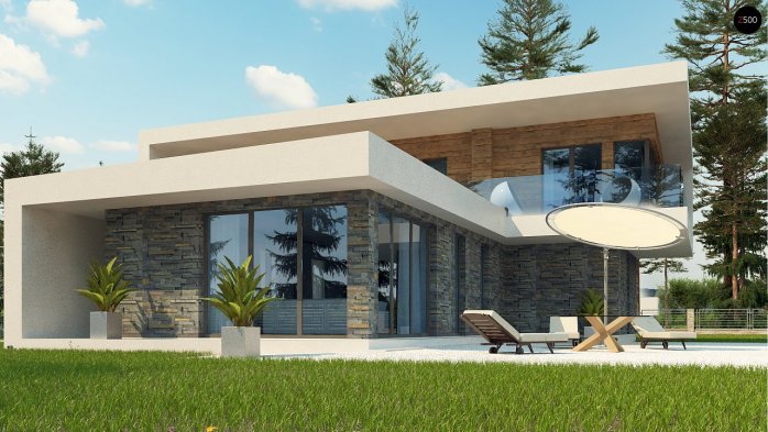 Проект дома Ux70 - 11 Двухэтажные дома в Киеве