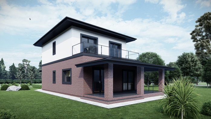 Проект дома DBT 589 - 4 Двухэтажные дома в Киеве