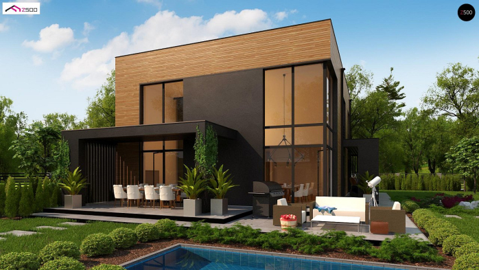 Проект дома Ux93 - 3 Двухэтажные дома в Киеве