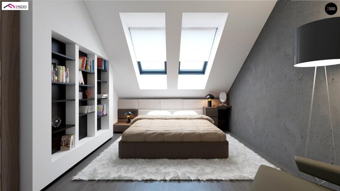 Проект дома U75 - 7 С мансардным этажом дома в Киеве