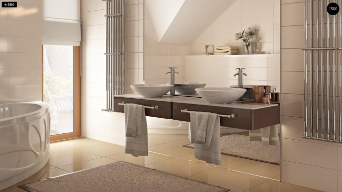 Проект дома Ub4 - 18 С мансардным этажом дома в Киеве