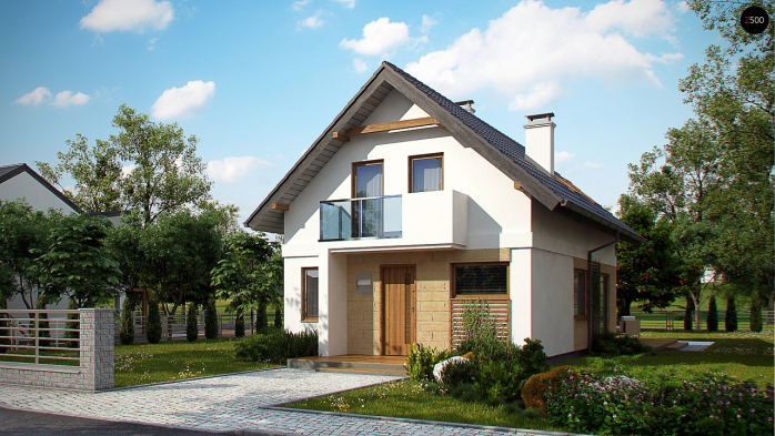 Проект дома U177 - 3 С мансардным этажом дома в Киеве