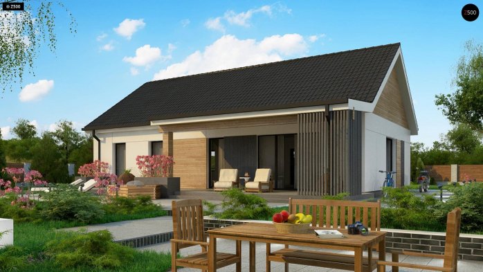 Проект дома U376 35 - 3 Одноэтажные дома в Киеве