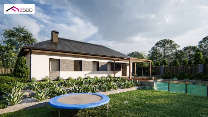 Проект дома U488 - 4 Одноэтажные дома в Киеве