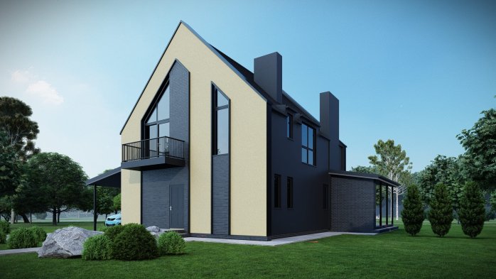 Проєкт будинку DBT 633-1 - Двоповерхові дома у Києві