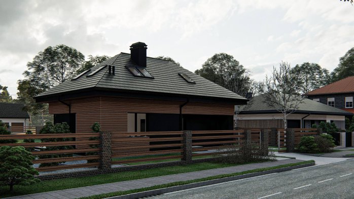 Проект дома U491 - 2 С мансардным этажом дома в Киеве