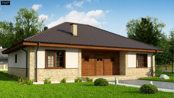 Проект дома Uz10 P - 4 Одноэтажные дома в Киеве