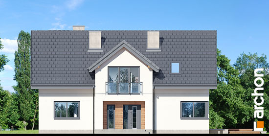 Проект дома Дом под софорой 3 - 3 С мансардным этажом дома в Киеве