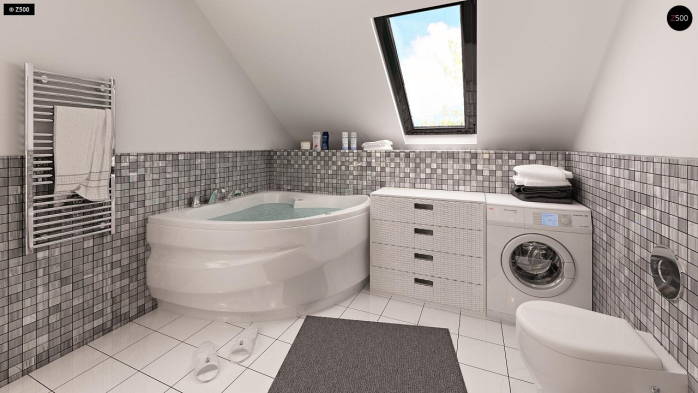 Проект дома U124 - 21 С мансардным этажом дома в Киеве