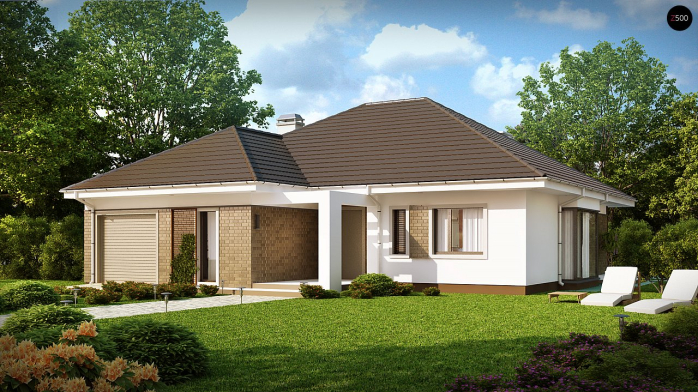 Проект дома U205 - 2 Одноэтажные дома в Киеве