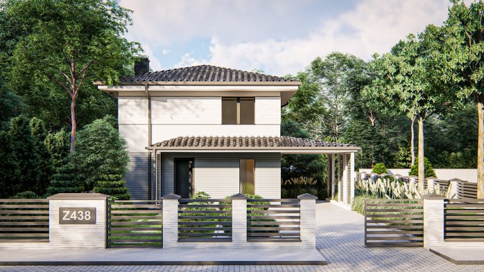 Проект дома U438 - 1 Двухэтажные дома в Киеве