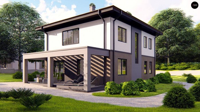 Проект дома Uu9 - 3 Двухэтажные дома в Киеве