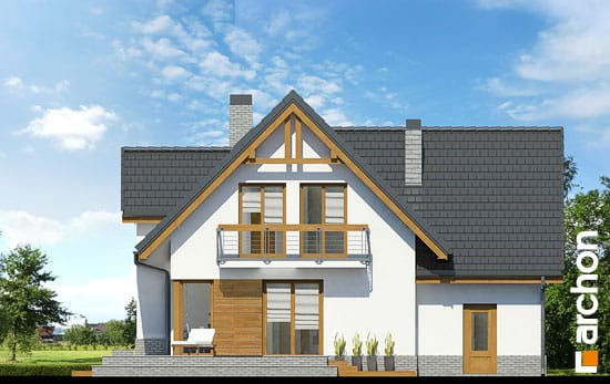 Проект дома Дом в абрикосах (H) вер.2 - 6 С мансардным этажом дома в Киеве