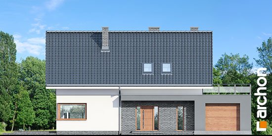 Проект дома Дом в гранадиллах - 3 С мансардным этажом дома в Киеве