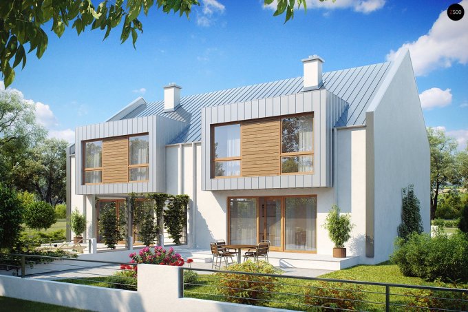 Проект дома Ub5 - 2 С мансардным этажом дома в Киеве