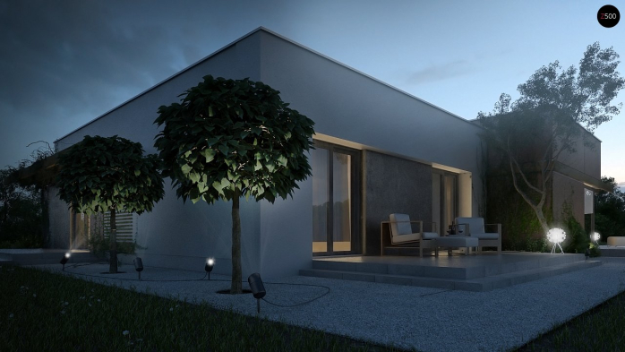 Проект дома Ux101 - 9 Одноэтажные дома в Киеве