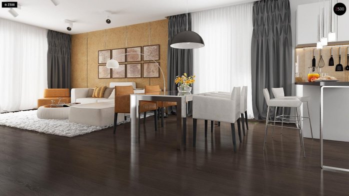 Проект дома U203 - 5 Одноэтажные дома в Киеве