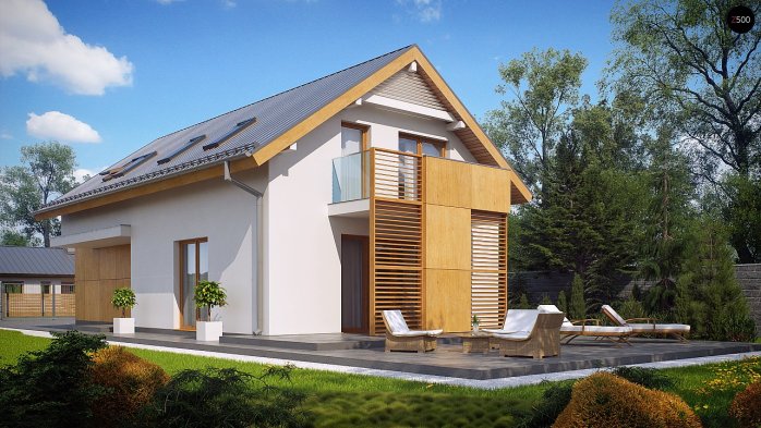 Проект дома U292 - 3 С мансардным этажом дома в Киеве