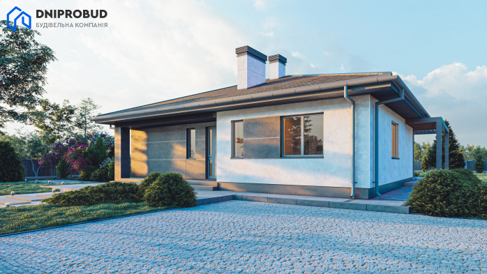 Проект дома DB 45 - 4 Одноэтажные дома в Киеве