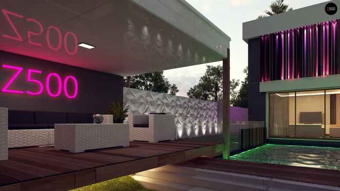 Проект дома Ux124 - 11 Двухэтажные дома в Киеве