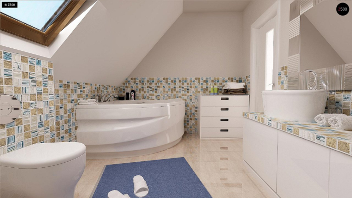 Проект дома U184 - 13 С мансардным этажом дома в Киеве