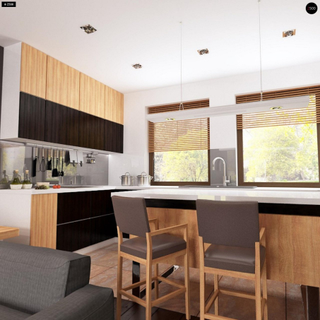 Проект дома U261 v1 - 3 С мансардным этажом дома в Киеве