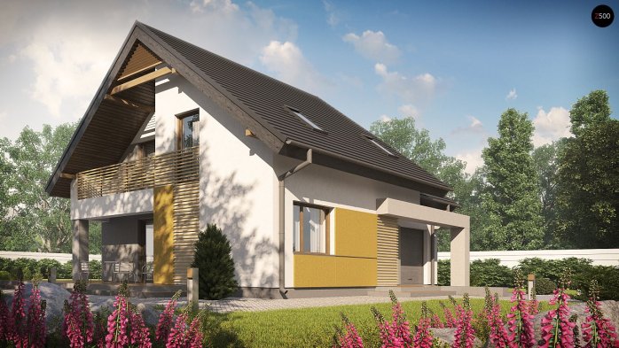 Проект дома U219 - 4 С мансардным этажом дома в Киеве