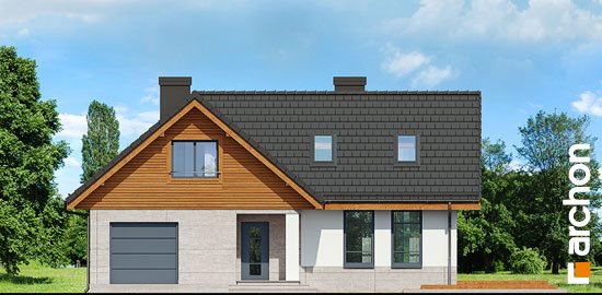 Проект дома Дом в манго вер.3 - 3 С мансардным этажом дома в Киеве