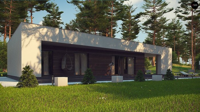 Проект дома Ux80 - 10 Одноэтажные дома в Киеве