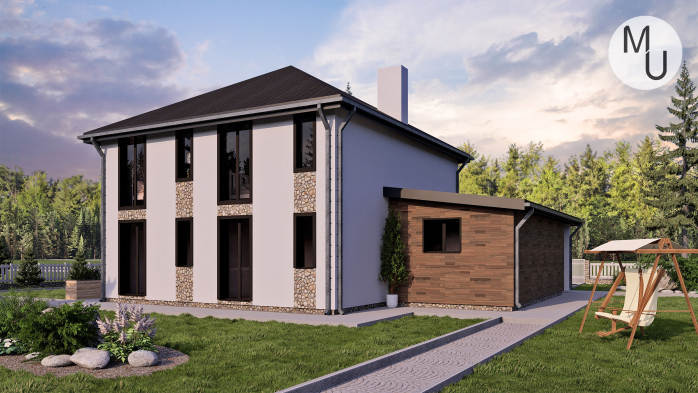 Проект дома DBMU Дейлин - 2 Двухэтажные дома в Киеве