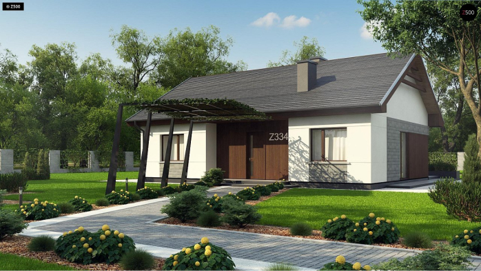 Проект дома U334 - 2 Одноэтажные дома в Киеве