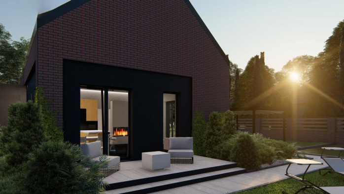 Проєкт будинку U515 - З мансардним поверхом дома у Києві