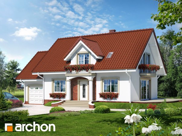 Проект дома Дом в вербене 7 - 1 С мансардным этажом дома в Киеве