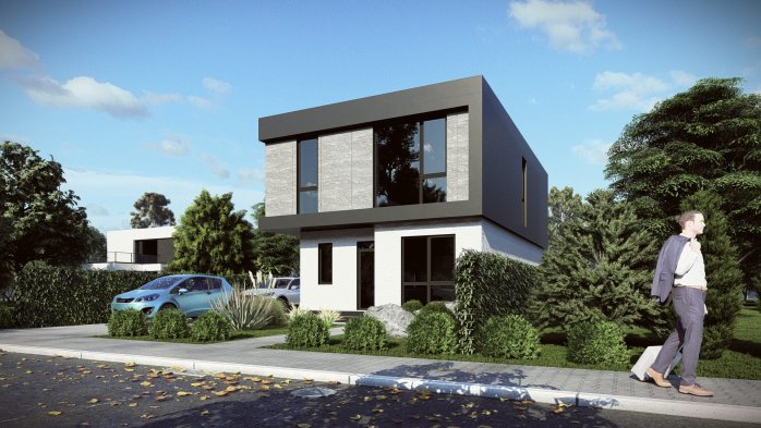 Проєкт будинку DBT 647 - Двоповерхові дома у Києві