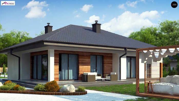 Проект дома U415 - 3 Одноэтажные дома в Киеве