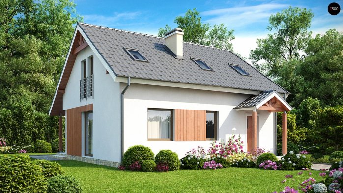 Проект дома U75 - 2 С мансардным этажом дома в Киеве