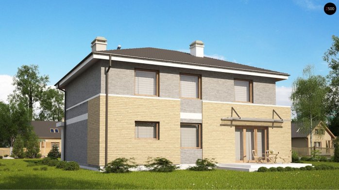 Проект дома Ux29 k - 1 Двухэтажные дома в Киеве